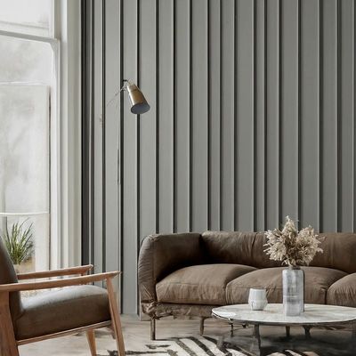 Grey Living Room Marble Effect 10mm Pvc Wall Panels